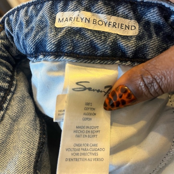 Seven7 “Marilyn Boyfriend” Jeans – Medium Wash, Size 4 - Picture 5 of 6